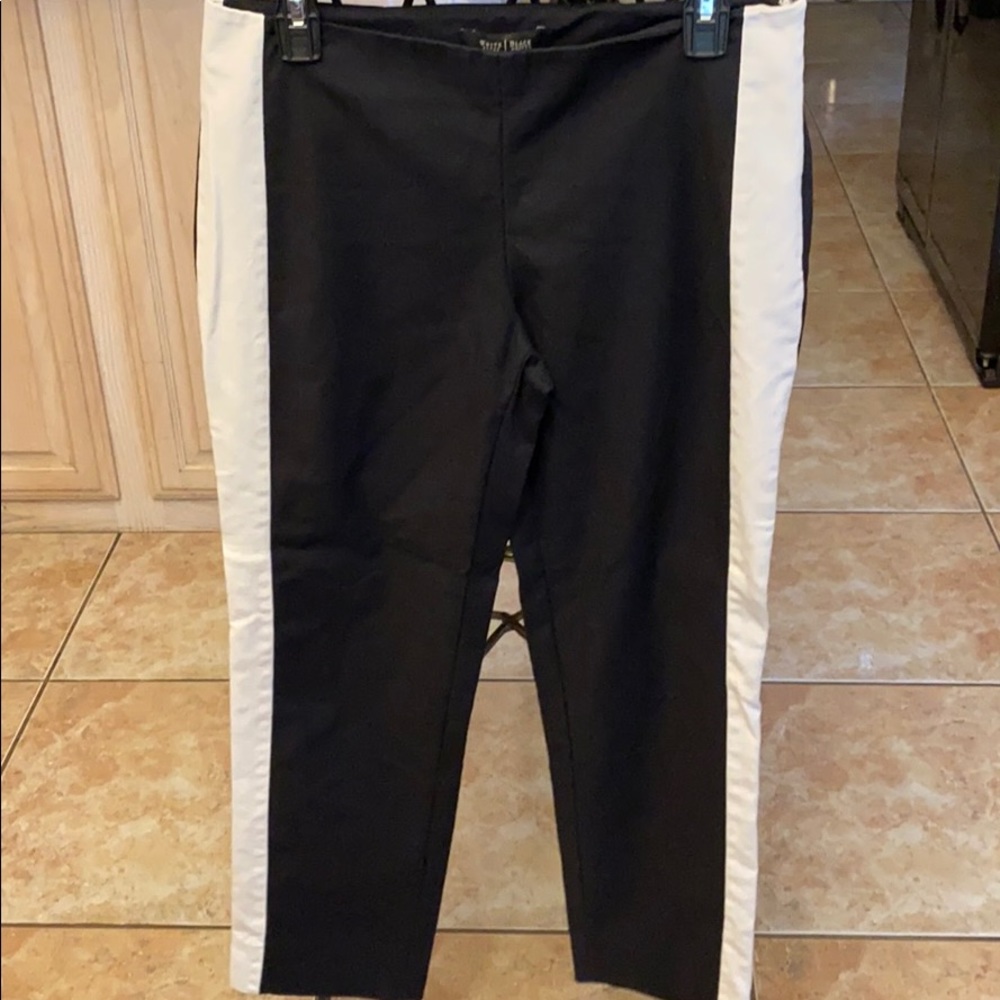 Black with white stripe Women’s Size 6 slacks